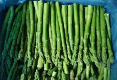 Frozen green asparagus