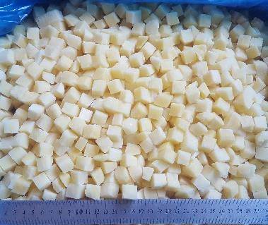 Frozen potato dices